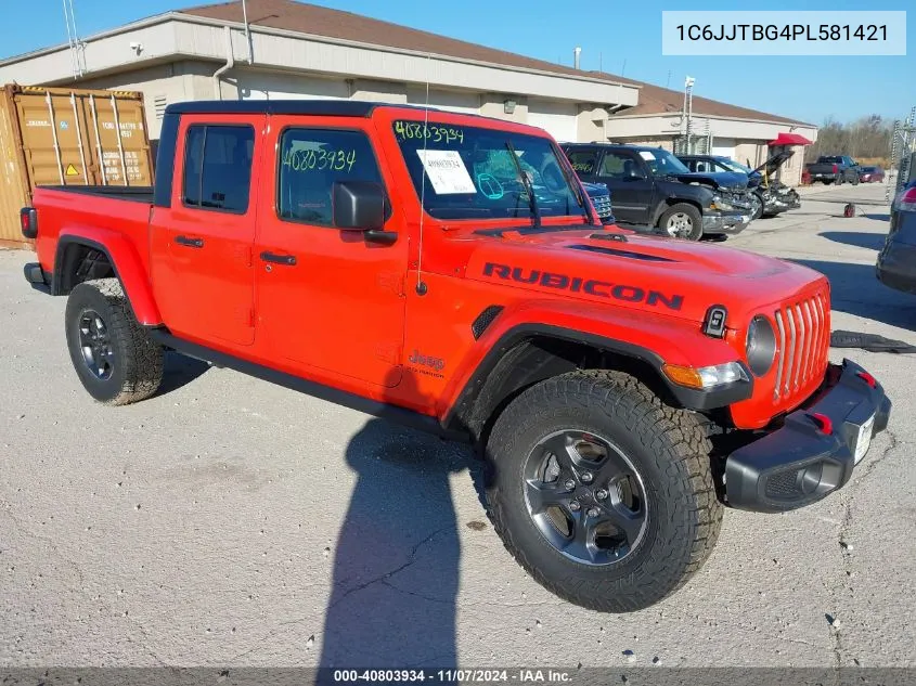 2023 Jeep Gladiator Rubicon 4X4 VIN: 1C6JJTBG4PL581421 Lot: 40803934