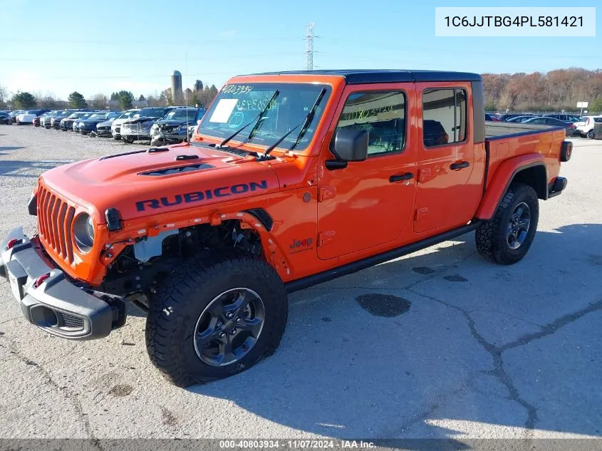 2023 Jeep Gladiator Rubicon 4X4 VIN: 1C6JJTBG4PL581421 Lot: 40803934