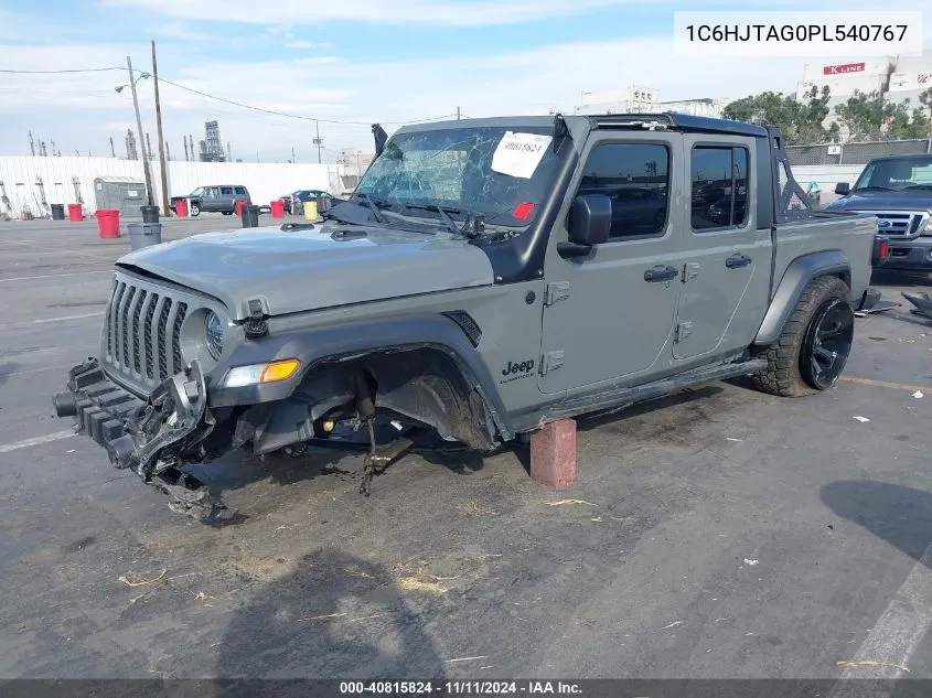 2023 Jeep Gladiator Sport 4X4 VIN: 1C6HJTAG0PL540767 Lot: 40815824