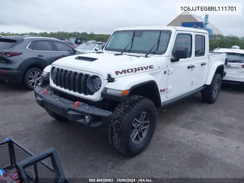 2024 Jeep Gladiator Mojave X VIN: 1C6JJTEG8RL111701 Lot: 40528583