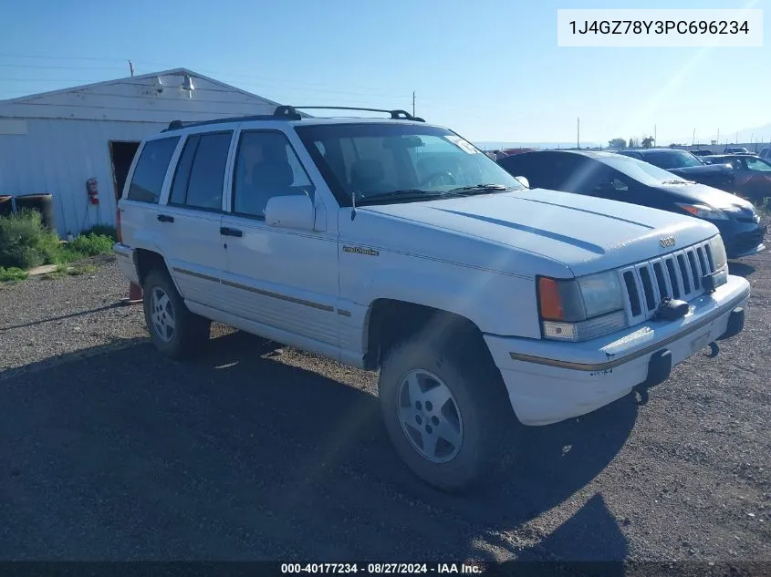 1993 Jeep Grand Cherokee Limited VIN: 1J4GZ78Y3PC696234 Lot: 40177234