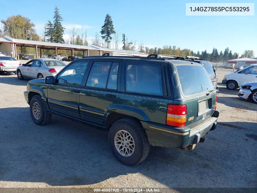 1993 Jeep Grand Cherokee Limited VIN: 1J4GZ78S5PC553295 Lot: 40557920