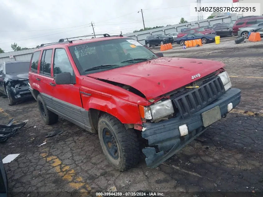 1994 Jeep Grand Cherokee Laredo VIN: 1J4GZ58S7RC272915 Lot: 39944259