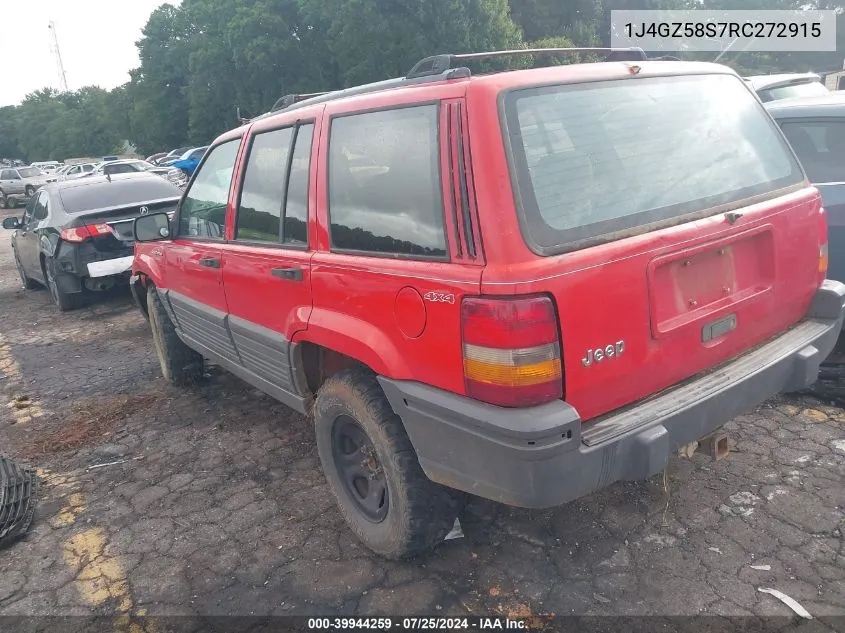 1994 Jeep Grand Cherokee Laredo VIN: 1J4GZ58S7RC272915 Lot: 39944259