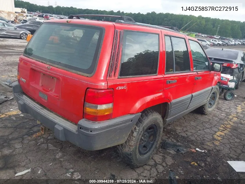 1994 Jeep Grand Cherokee Laredo VIN: 1J4GZ58S7RC272915 Lot: 39944259