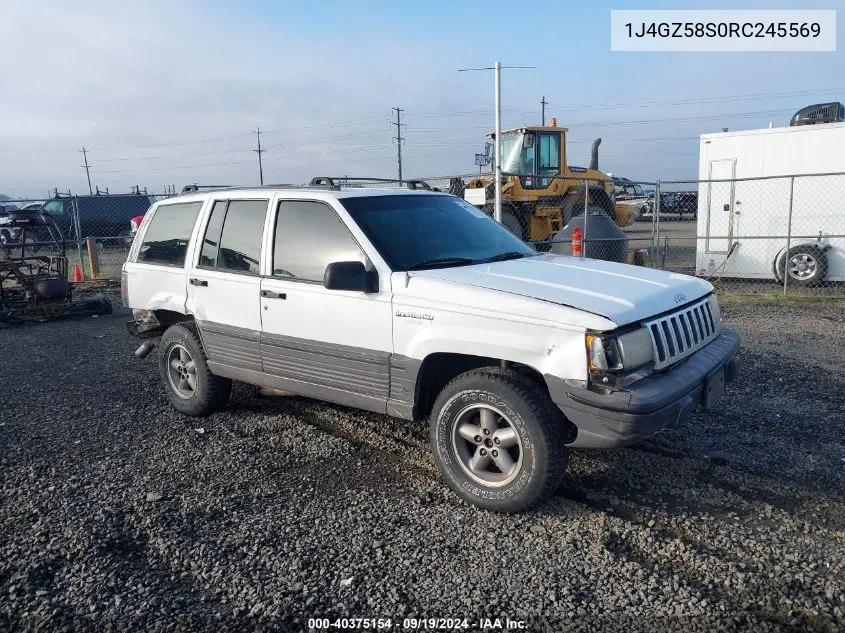 1994 Jeep Grand Cherokee Laredo VIN: 1J4GZ58S0RC245569 Lot: 40375154