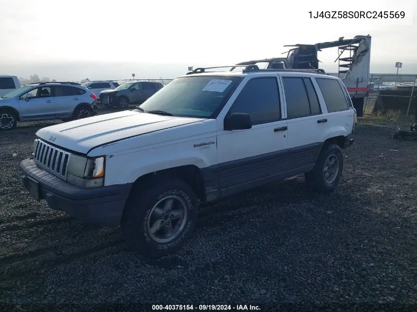 1994 Jeep Grand Cherokee Laredo VIN: 1J4GZ58S0RC245569 Lot: 40375154