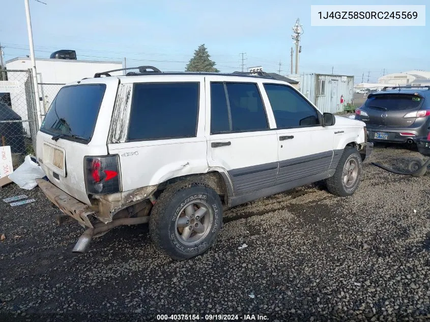 1J4GZ58S0RC245569 1994 Jeep Grand Cherokee Laredo