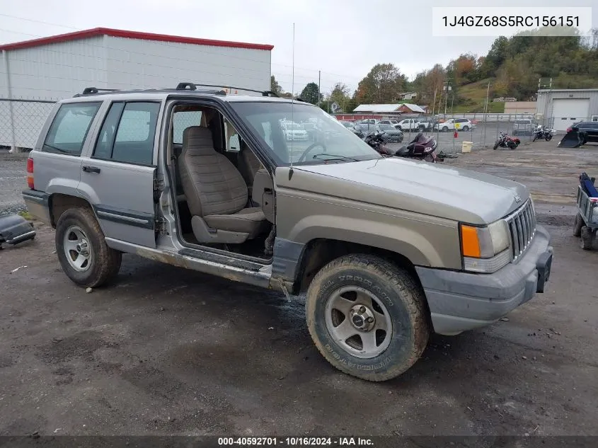 1994 Jeep Grand Cherokee Se VIN: 1J4GZ68S5RC156151 Lot: 40592701