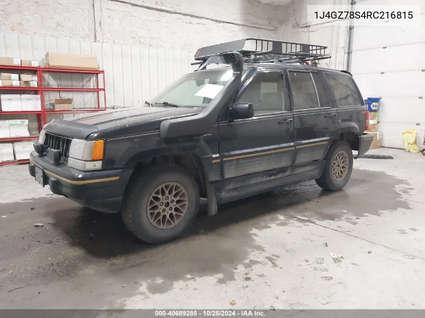 1J4GZ78S4RC216815 1994 Jeep Grand Cherokee Limited