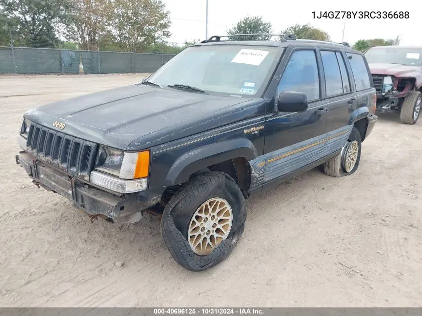 1994 Jeep Grand Cherokee Limited VIN: 1J4GZ78Y3RC336688 Lot: 40696125