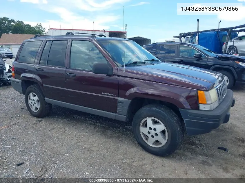 1995 Jeep Grand Cherokee Laredo VIN: 1J4GZ58Y3SC679866 Lot: 39996650