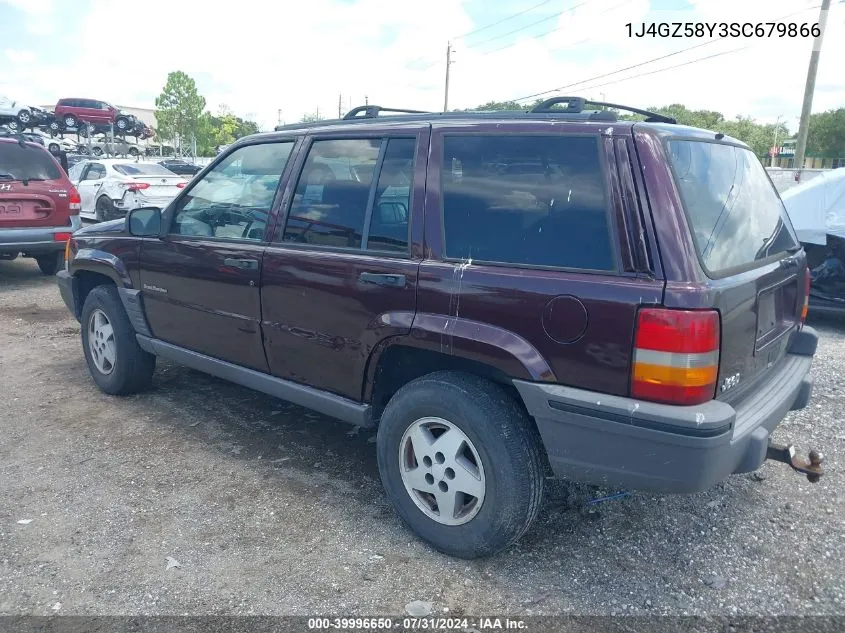 1995 Jeep Grand Cherokee Laredo VIN: 1J4GZ58Y3SC679866 Lot: 39996650