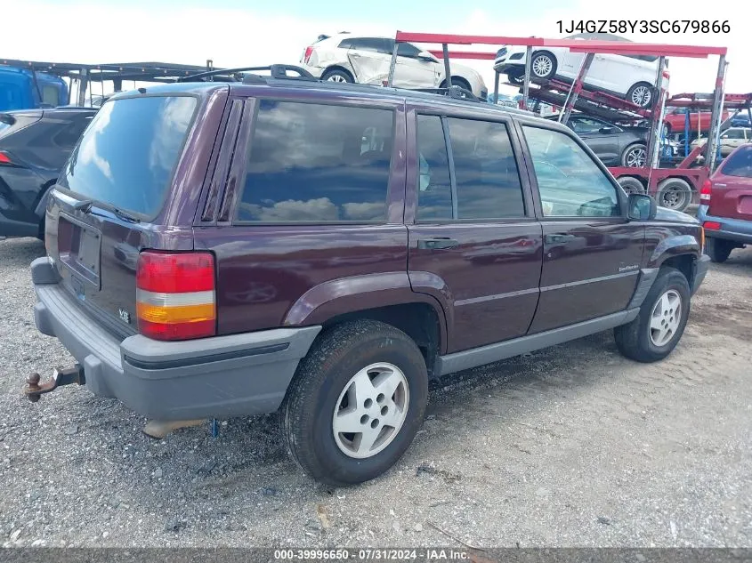 1995 Jeep Grand Cherokee Laredo VIN: 1J4GZ58Y3SC679866 Lot: 39996650