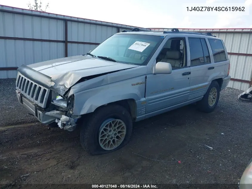 1995 Jeep Grand Cherokee Limited/Orvis VIN: 1J4GZ78Y4SC615962 Lot: 40127048