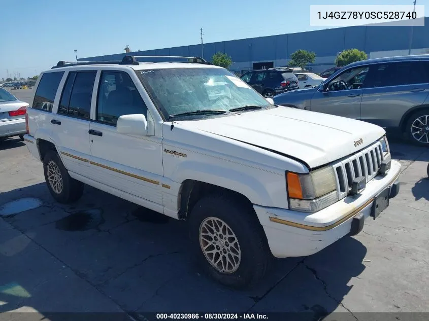 1995 Jeep Grand Cherokee Limited/Orvis VIN: 1J4GZ78Y0SC528740 Lot: 40230986