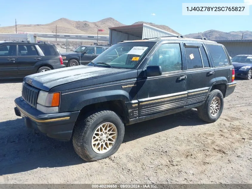 1995 Jeep Grand Cherokee Limited/Orvis VIN: 1J4GZ78Y2SC765827 Lot: 40236658