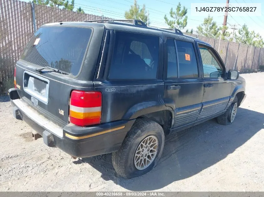 1995 Jeep Grand Cherokee Limited/Orvis VIN: 1J4GZ78Y2SC765827 Lot: 40236658