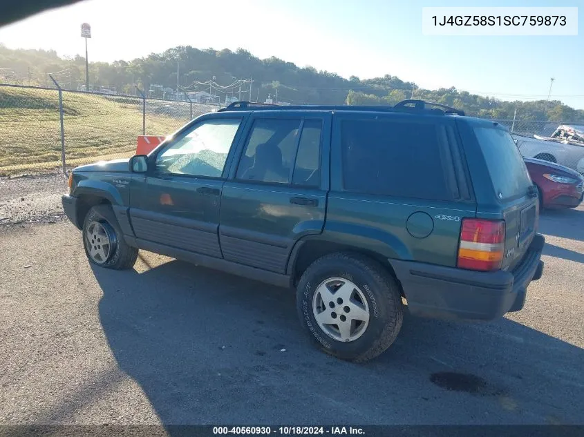 1995 Jeep Grand Cherokee Laredo VIN: 1J4GZ58S1SC759873 Lot: 40560930