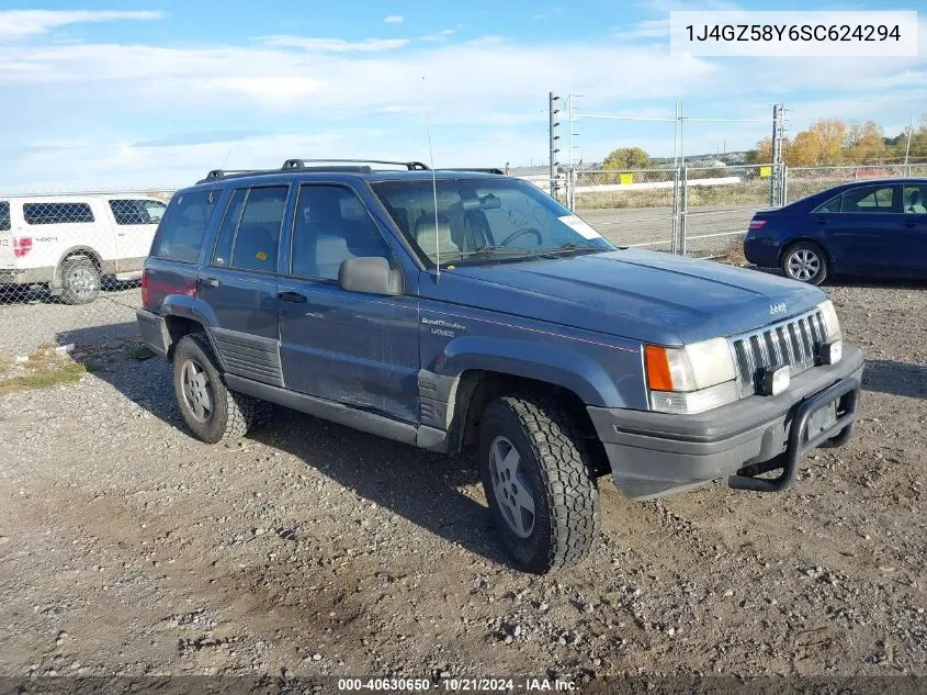 1995 Jeep Grand Cherokee Laredo VIN: 1J4GZ58Y6SC624294 Lot: 40630650