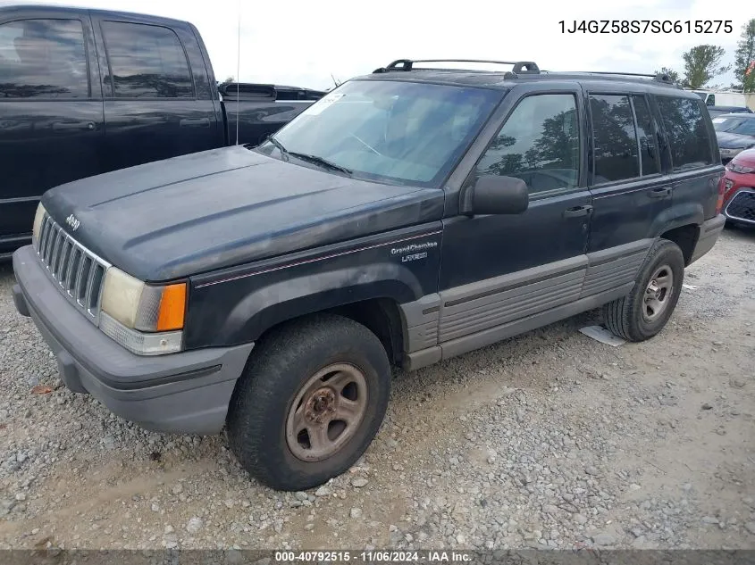 1995 Jeep Grand Cherokee Laredo VIN: 1J4GZ58S7SC615275 Lot: 40792515