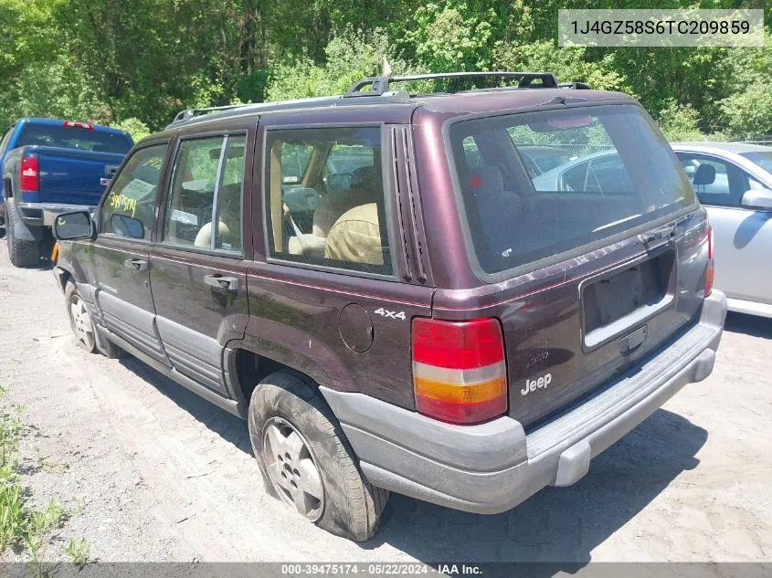 1996 Jeep Grand Cherokee Laredo VIN: 1J4GZ58S6TC209859 Lot: 39475174