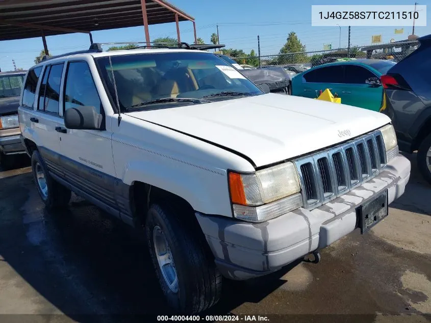 1996 Jeep Grand Cherokee Laredo VIN: 1J4GZ58S7TC211510 Lot: 40004400