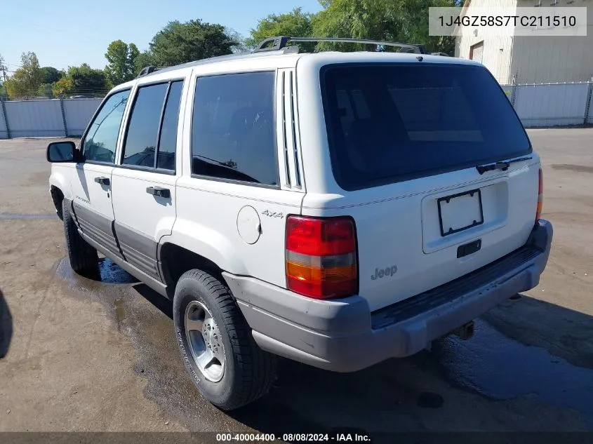 1996 Jeep Grand Cherokee Laredo VIN: 1J4GZ58S7TC211510 Lot: 40004400