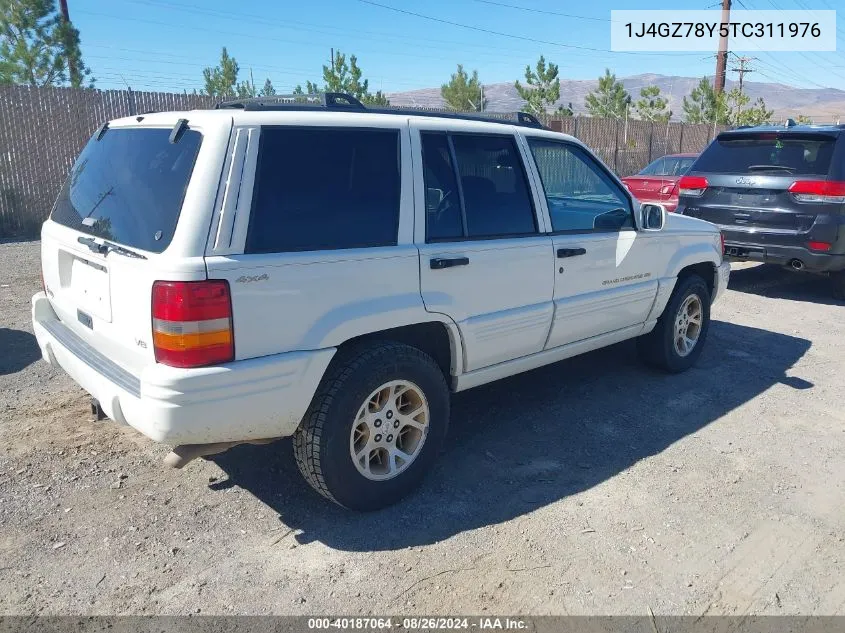 1996 Jeep Grand Cherokee Limited VIN: 1J4GZ78Y5TC311976 Lot: 40187064