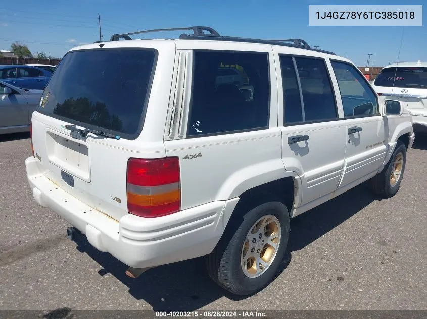 1J4GZ78Y6TC385018 1996 Jeep Grand Cherokee Limited