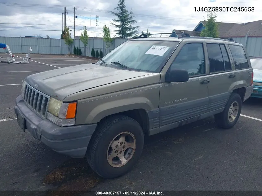 1996 Jeep Grand Cherokee Laredo VIN: 1J4GZ58S0TC245658 Lot: 40307157