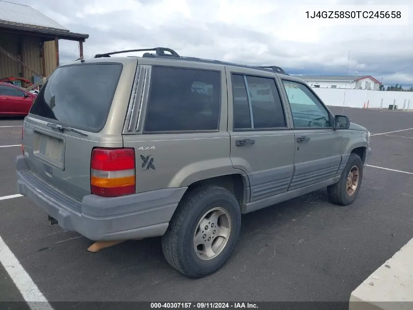 1996 Jeep Grand Cherokee Laredo VIN: 1J4GZ58S0TC245658 Lot: 40307157