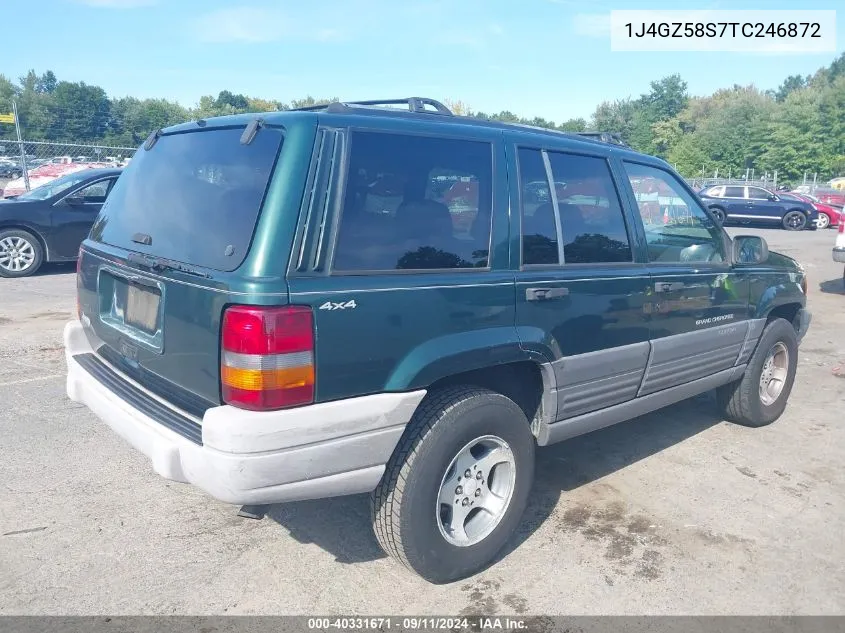 1996 Jeep Grand Cherokee Laredo VIN: 1J4GZ58S7TC246872 Lot: 40331671