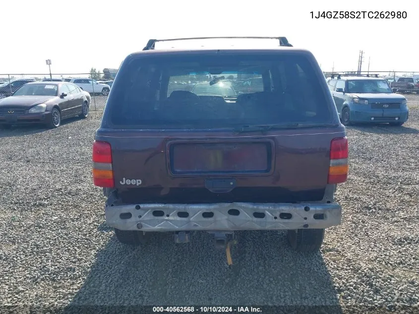 1J4GZ58S2TC262980 1996 Jeep Grand Cherokee Laredo