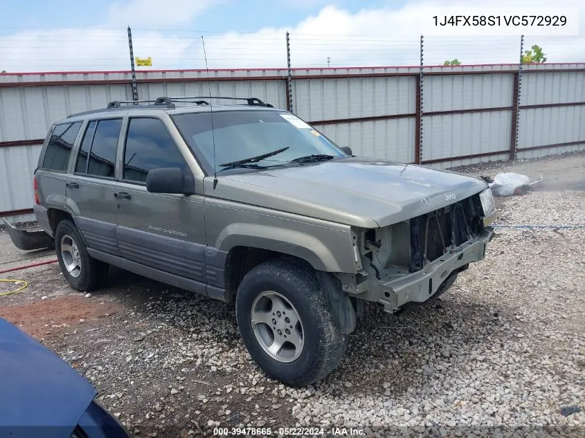 1997 Jeep Grand Cherokee Laredo/Tsi VIN: 1J4FX58S1VC572929 Lot: 39478665