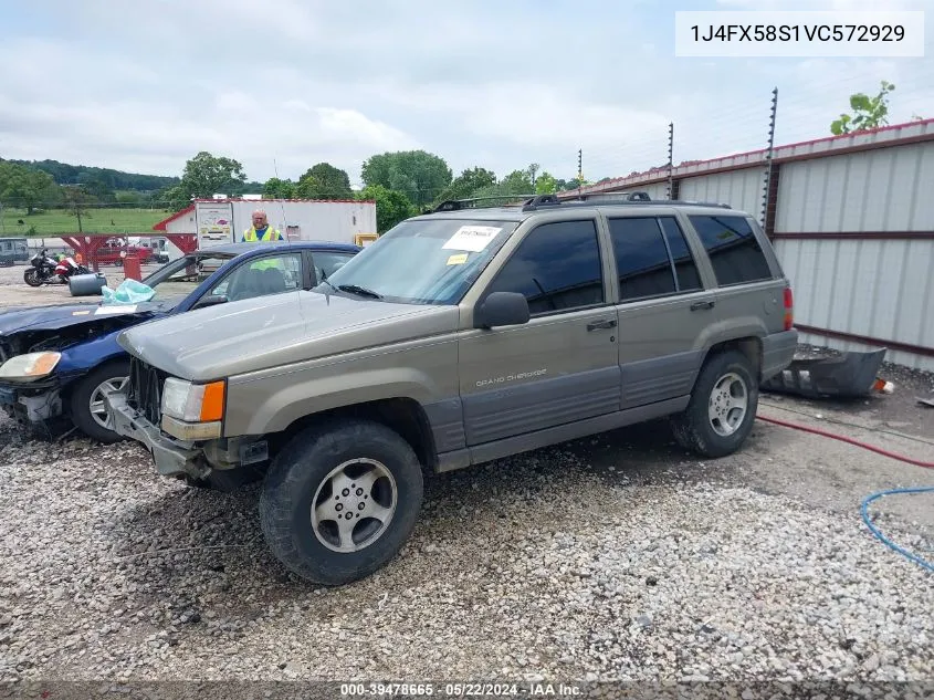 1997 Jeep Grand Cherokee Laredo/Tsi VIN: 1J4FX58S1VC572929 Lot: 39478665