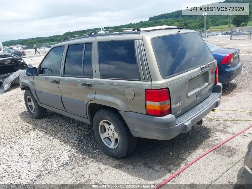 1997 Jeep Grand Cherokee Laredo/Tsi VIN: 1J4FX58S1VC572929 Lot: 39478665