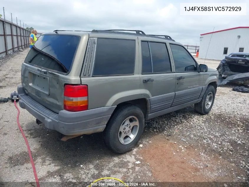 1997 Jeep Grand Cherokee Laredo/Tsi VIN: 1J4FX58S1VC572929 Lot: 39478665