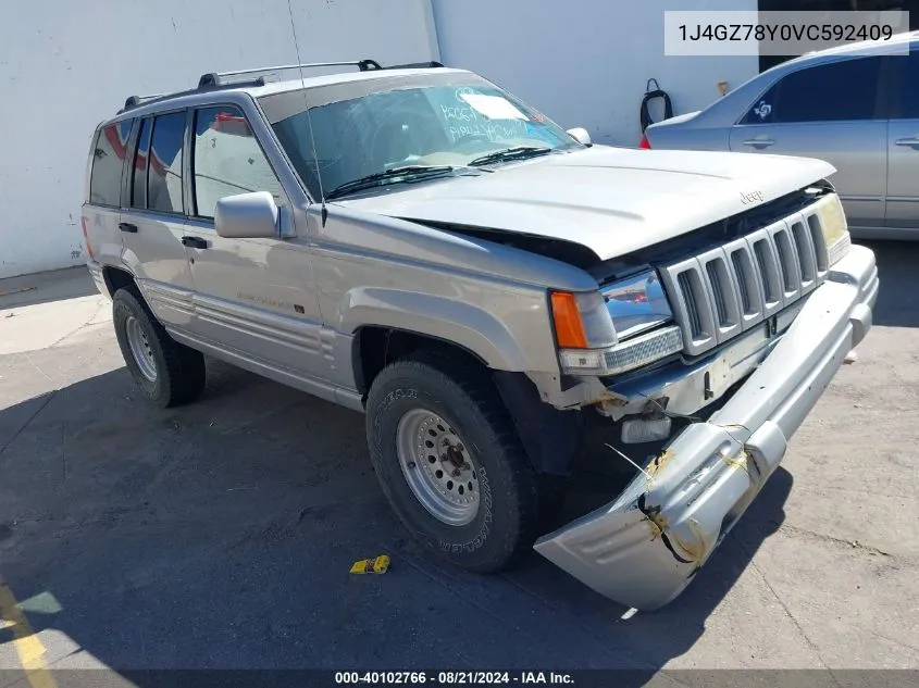 1997 Jeep Grand Cherokee Limited VIN: 1J4GZ78Y0VC592409 Lot: 40102766