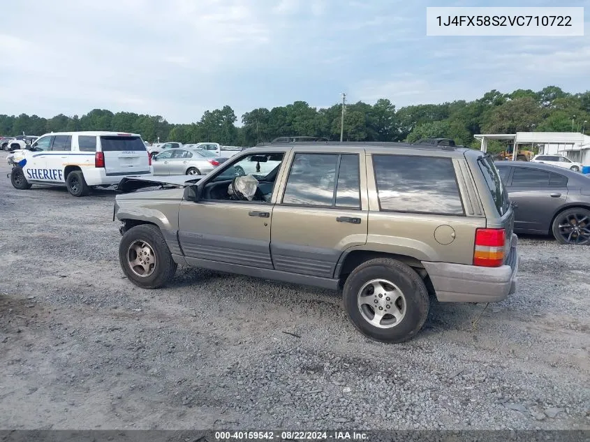 1997 Jeep Grand Cherokee Laredo/Tsi VIN: 1J4FX58S2VC710722 Lot: 40159542