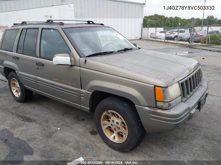 1997 Jeep Grand Cherokee Limited VIN: 1J4GZ78Y8VC503332 Lot: 40333266