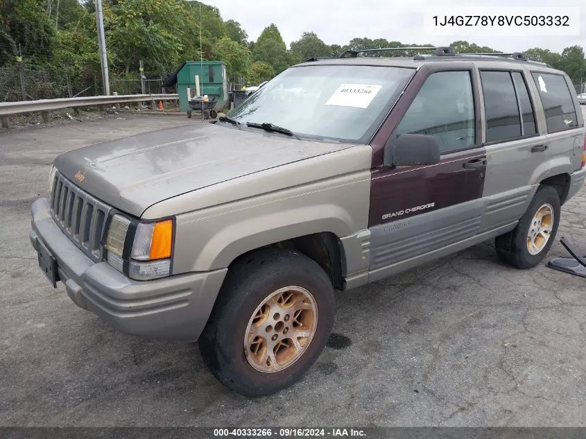 1997 Jeep Grand Cherokee Limited VIN: 1J4GZ78Y8VC503332 Lot: 40333266