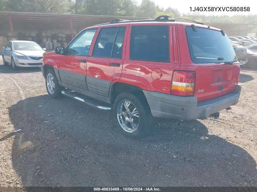 1J4GX58YXVC580858 1997 Jeep Grand Cherokee Laredo/Tsi