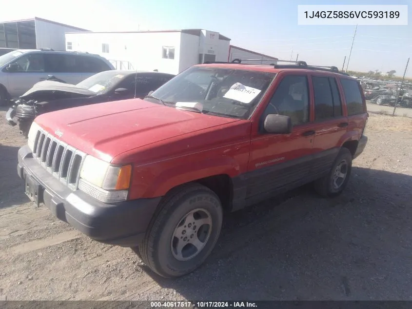 1997 Jeep Grand Cherokee Laredo/Tsi VIN: 1J4GZ58S6VC593189 Lot: 40617517