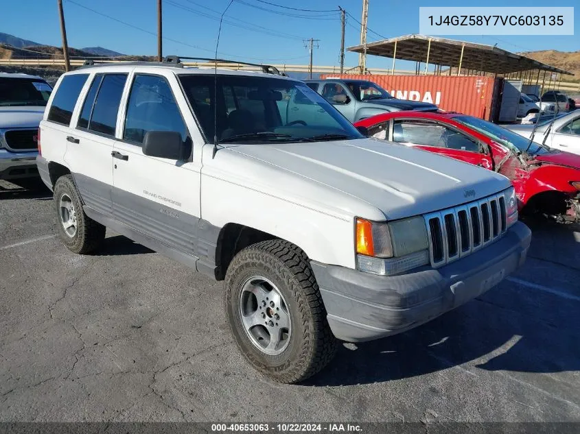 1997 Jeep Grand Cherokee Laredo/Tsi VIN: 1J4GZ58Y7VC603135 Lot: 40653063