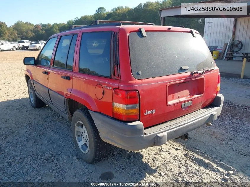 1997 Jeep Grand Cherokee Laredo/Tsi VIN: 1J4GZ58S0VC600508 Lot: 40690174