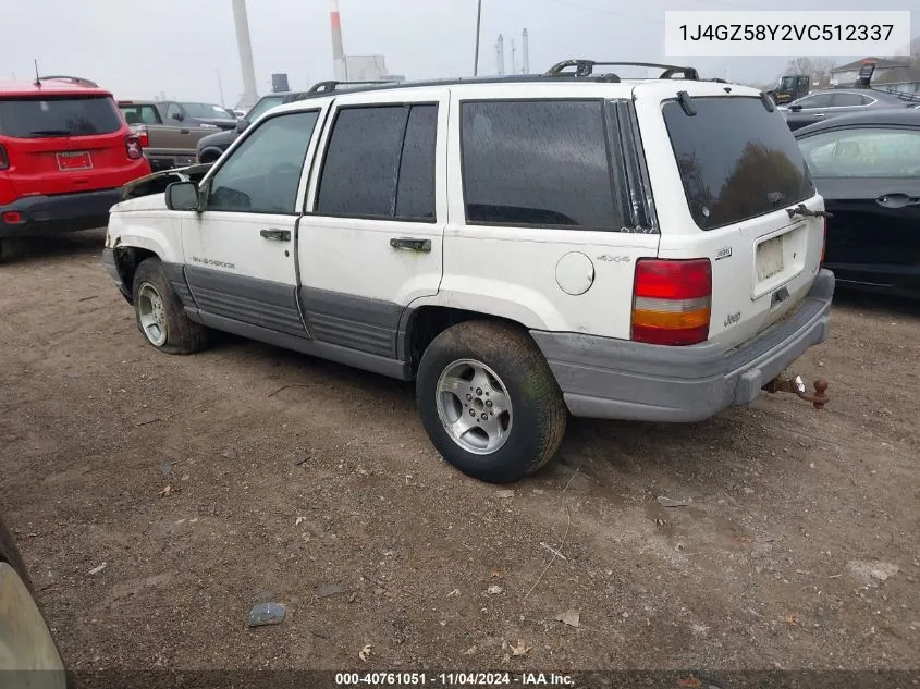 1997 Jeep Grand Cherokee Laredo/Tsi VIN: 1J4GZ58Y2VC512337 Lot: 40761051