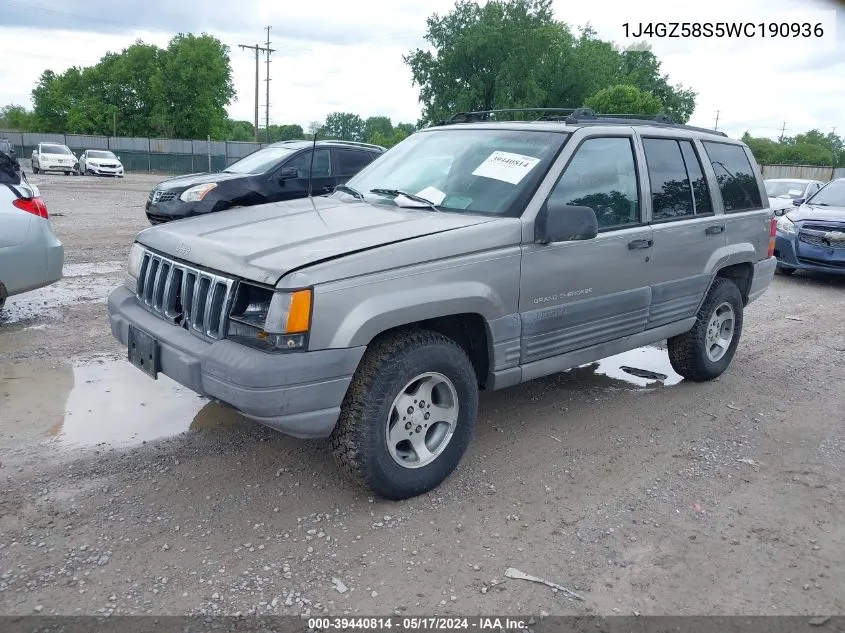 1998 Jeep Grand Cherokee Laredo VIN: 1J4GZ58S5WC190936 Lot: 40299300