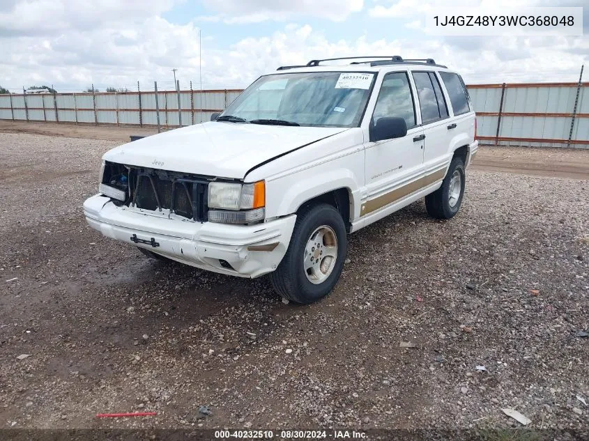 1998 Jeep Grand Cherokee Laredo VIN: 1J4GZ48Y3WC368048 Lot: 40232510