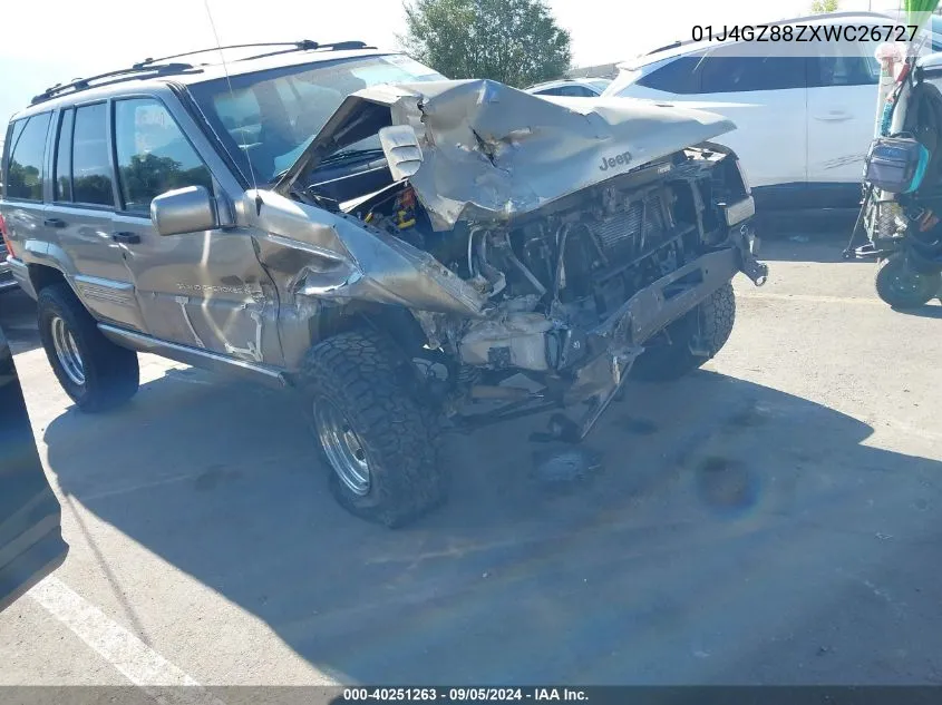 1998 Jeep Grand Cherokee Limited 5.9L VIN: 01J4GZ88ZXWC26727 Lot: 40251263